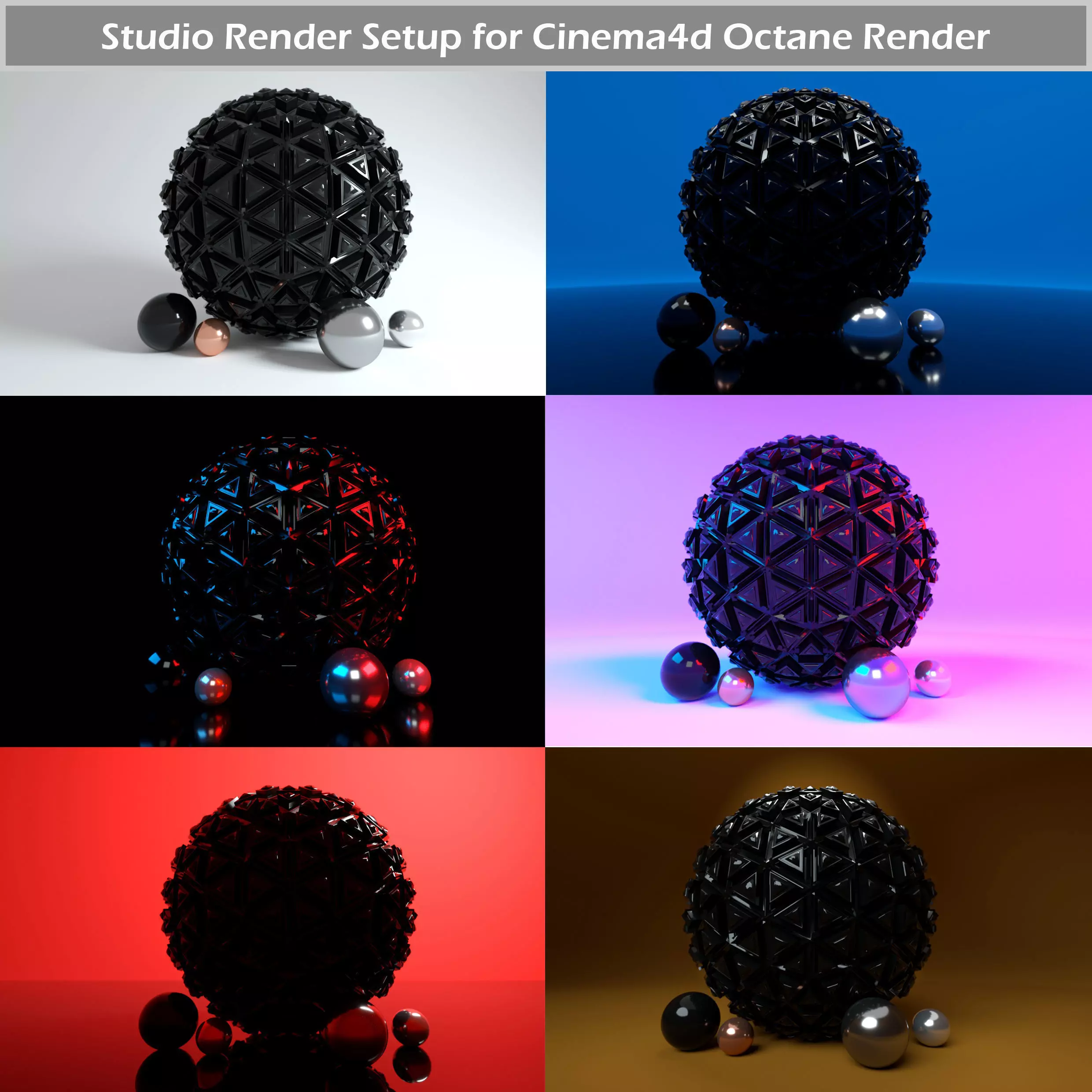 Octane Render Studio Setup for Cinema4d 3D model_0