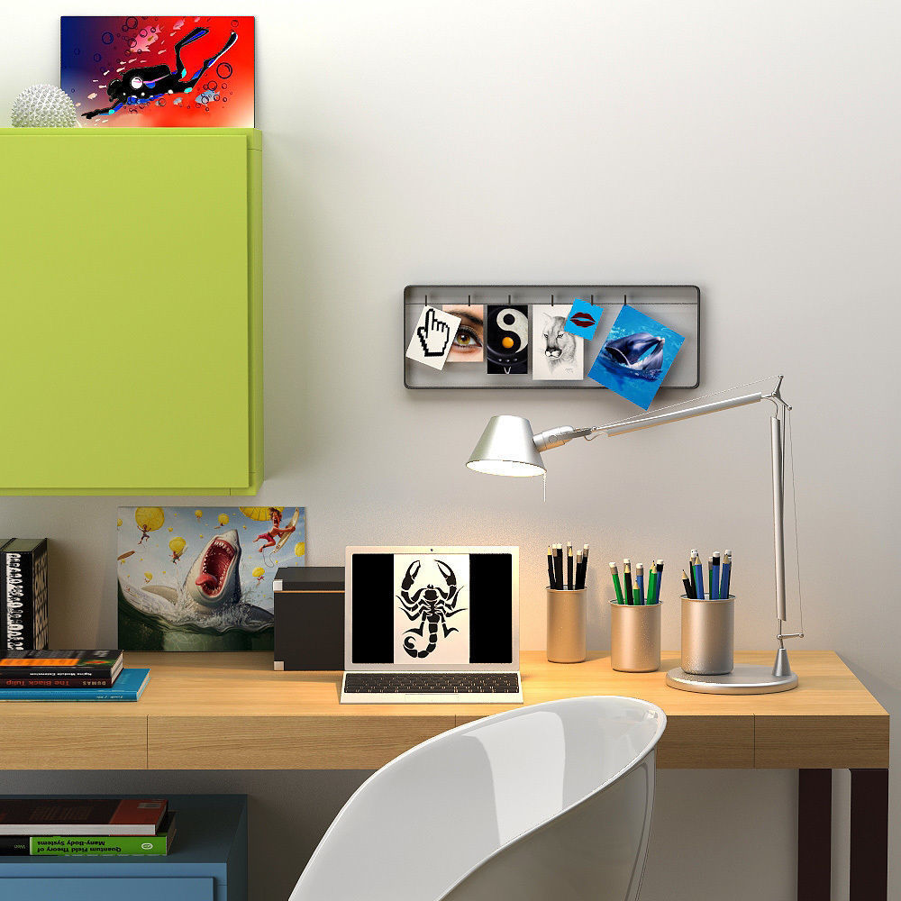 desk 1 3D model_3