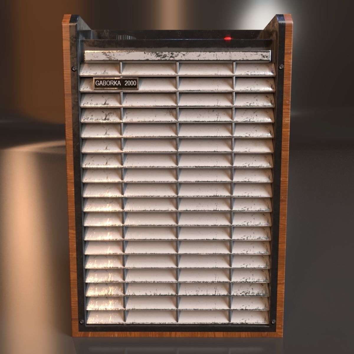 PBR Old Dehumidifier Machine Low-poly 3D model_2