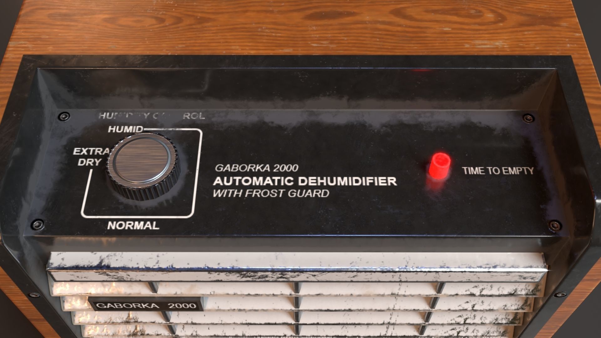 PBR Old Dehumidifier Machine Low-poly 3D model_1