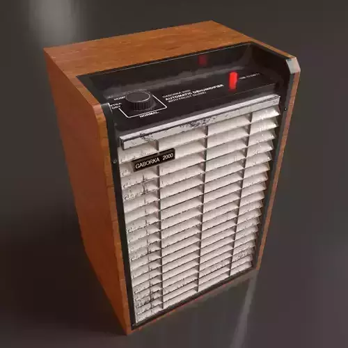 PBR Old Dehumidifier Machine Low-poly 3D model PBR Old Dehumidifier Machine Low-poly 3D model