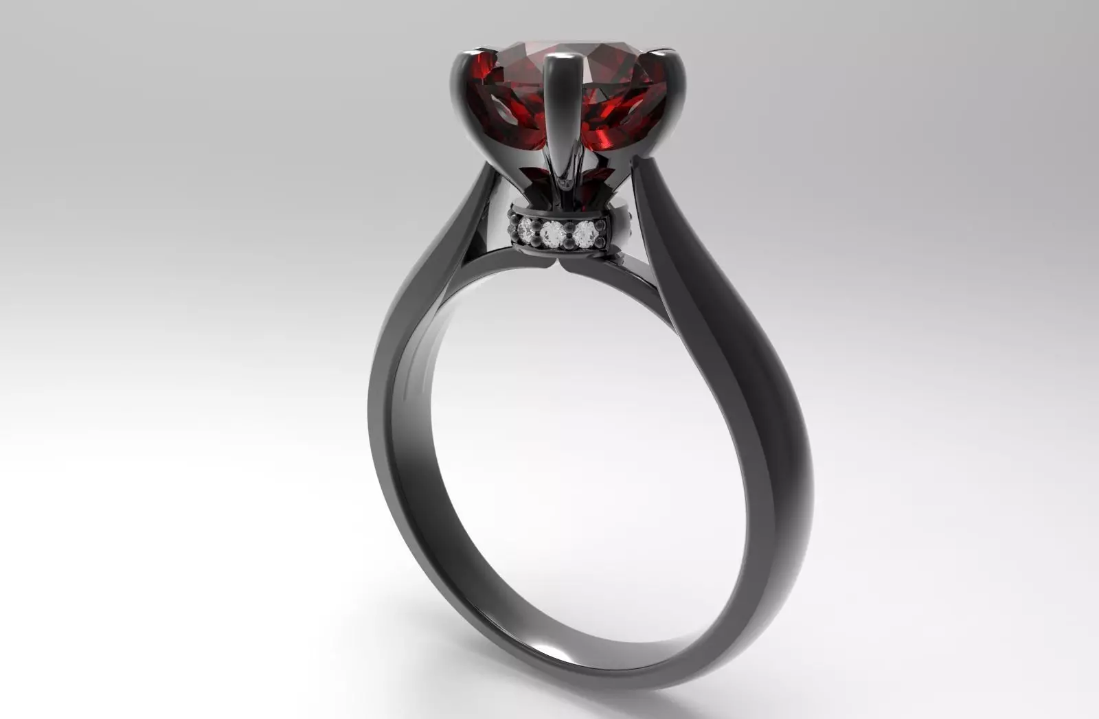 Jewelry Engagement Ring 3D - CC104 3D print model