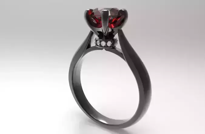 Jewelry Engagement Ring 3D - CC104 