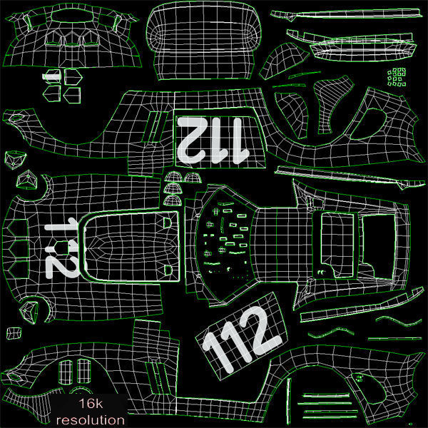 Ferrari 250 GTO - 3445GT - No Engine 3D model_60
