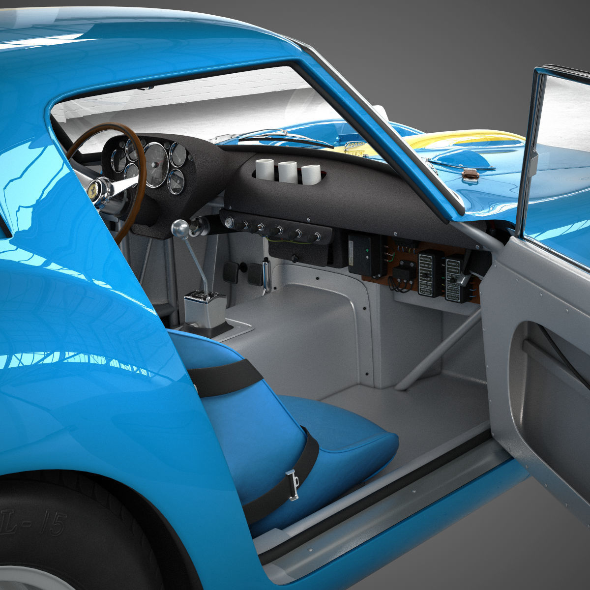 Ferrari 250 GTO - 3445GT - No Engine 3D model_37