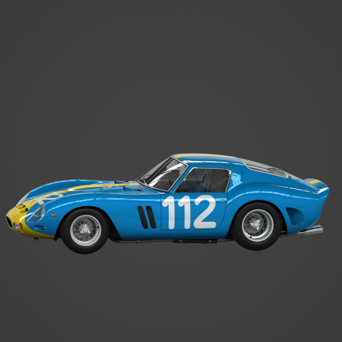 Ferrari 250 GTO - 3445GT - No Engine 3D model_7