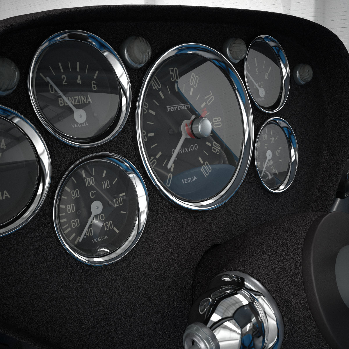 Ferrari 250 GTO - 3445GT - No Engine 3D model_41