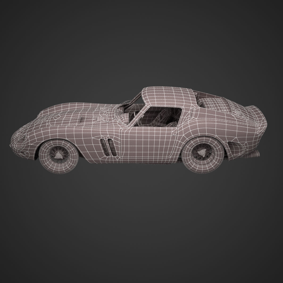 Ferrari 250 GTO - 3445GT - No Engine 3D model_69