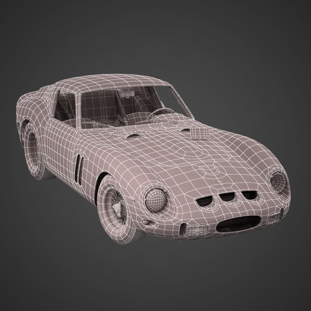 Ferrari 250 GTO - 3445GT - No Engine 3D model_6