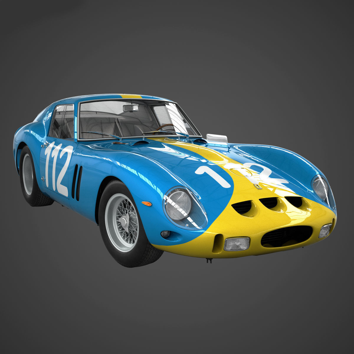 Ferrari 250 GTO - 3445GT - No Engine 3D model_3