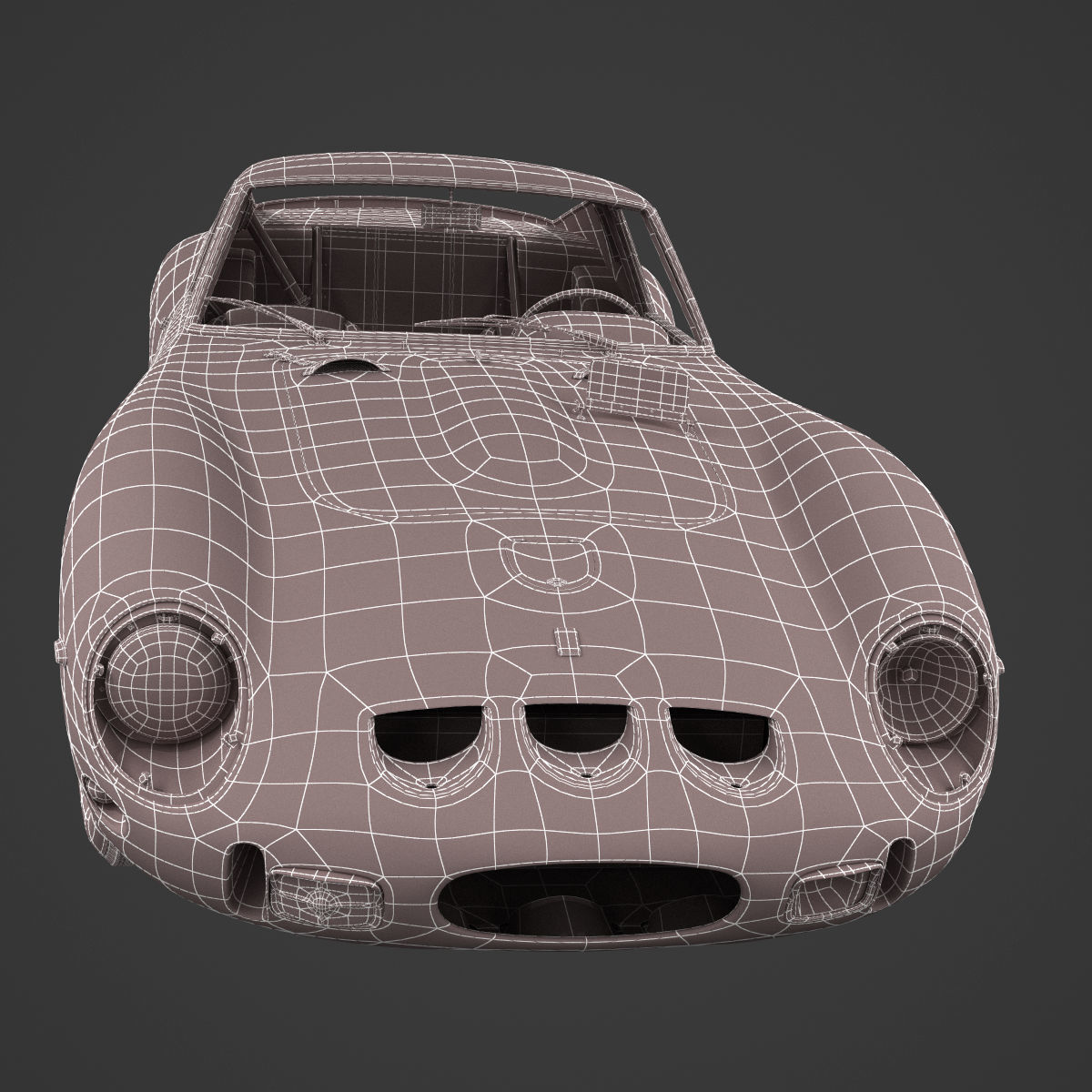 Ferrari 250 GTO - 3445GT - No Engine 3D model_10