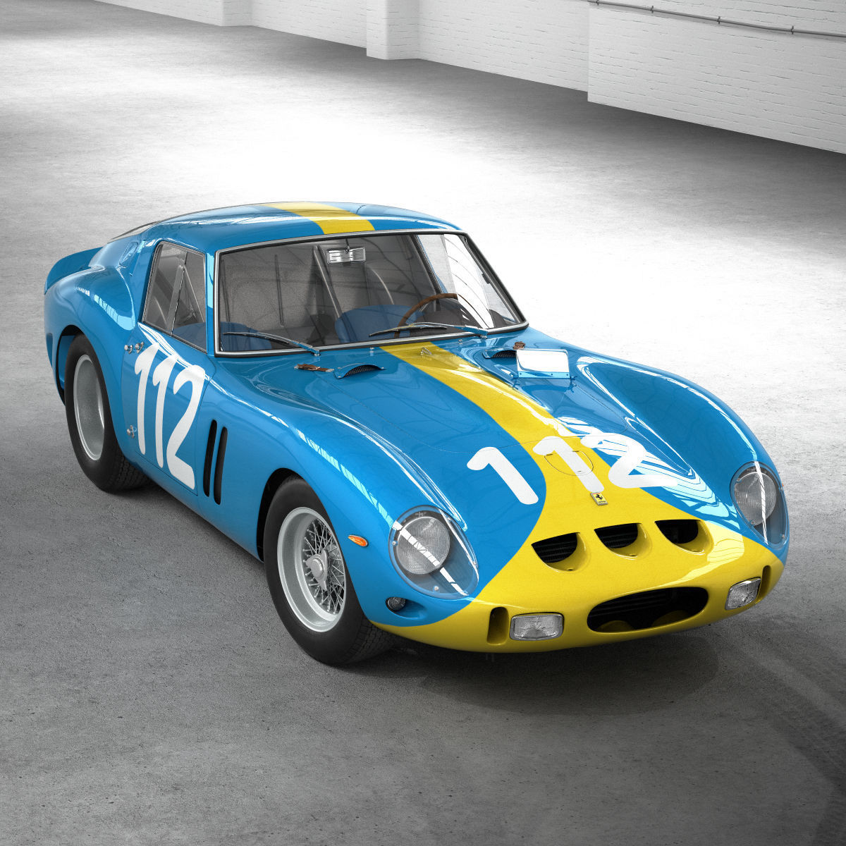 Ferrari 250 GTO - 3445GT - No Engine 3D model_5