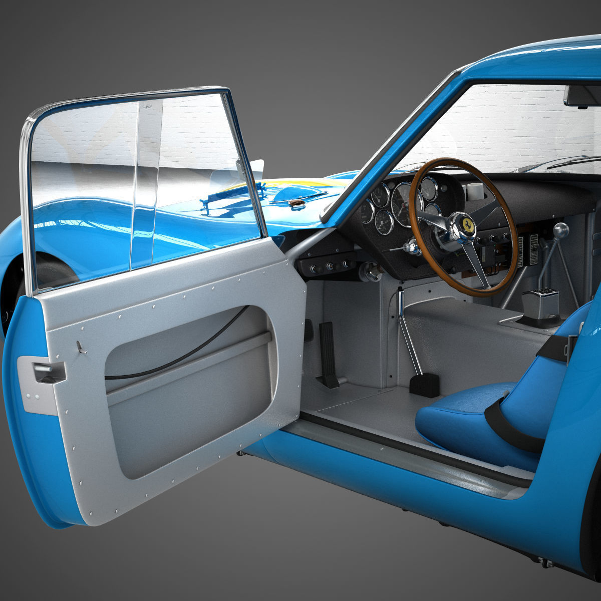 Ferrari 250 GTO - 3445GT - No Engine 3D model_35