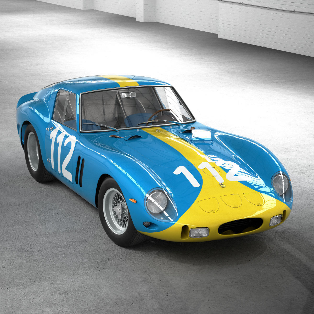 Ferrari 250 GTO - 3445GT - No Engine 3D model_2