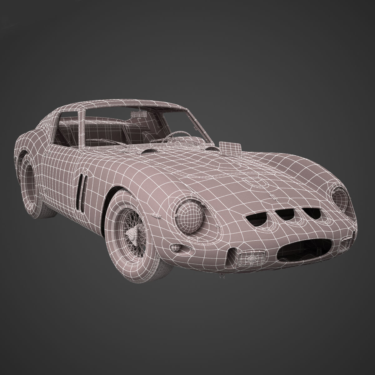 Ferrari 250 GTO - 3445GT - No Engine 3D model_4