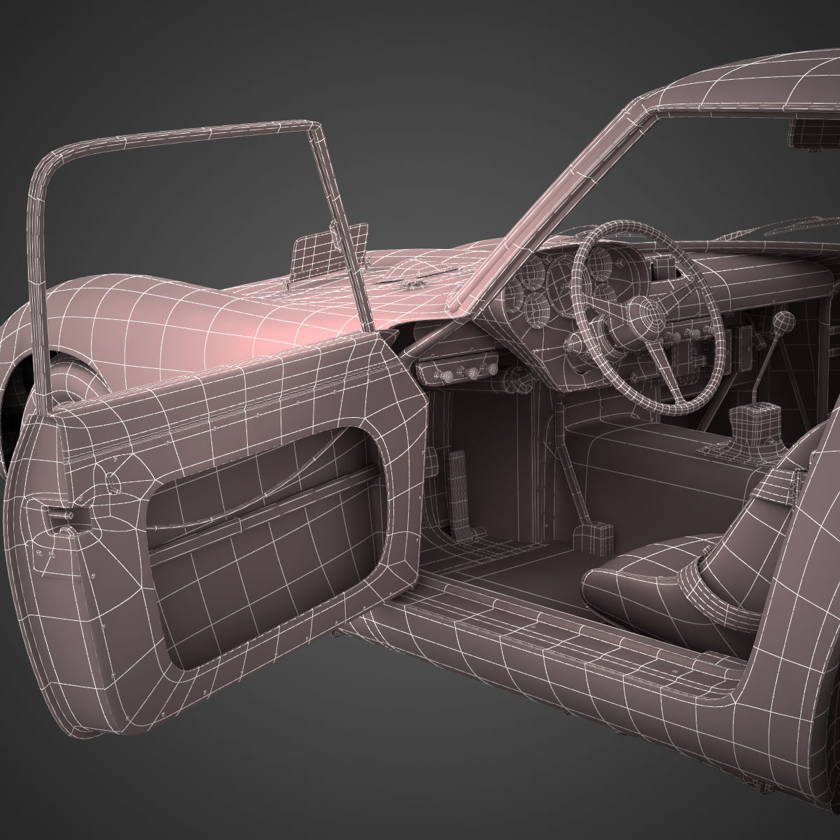 Ferrari 250 GTO - 3445GT - No Engine 3D model_36