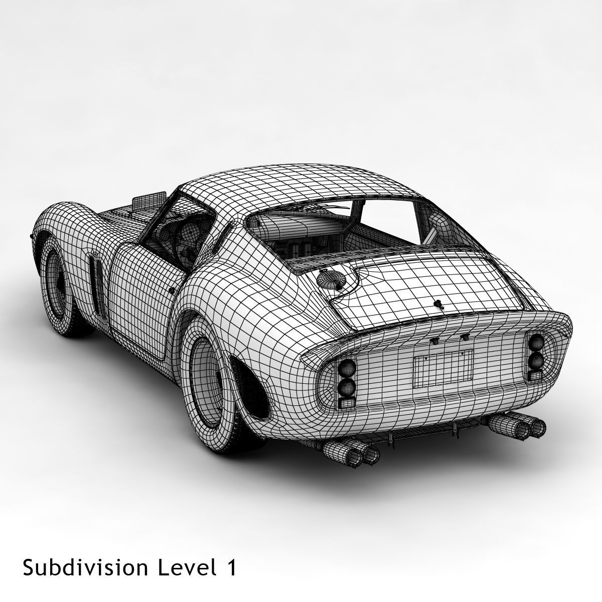 Ferrari 250 GTO - 3445GT - No Engine 3D model_58