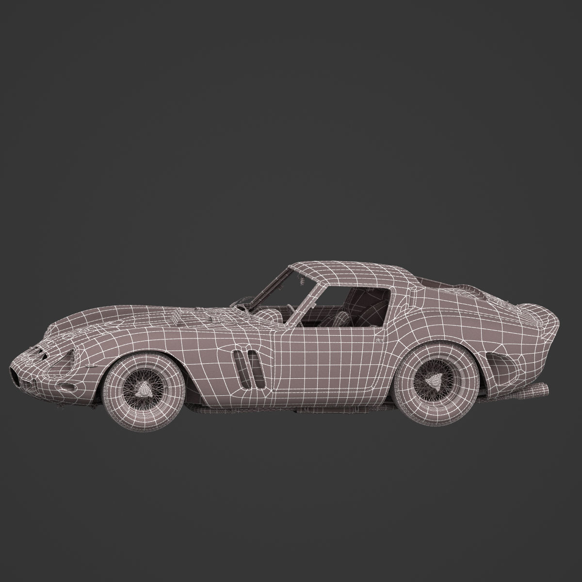 Ferrari 250 GTO - 3445GT - No Engine 3D model_8