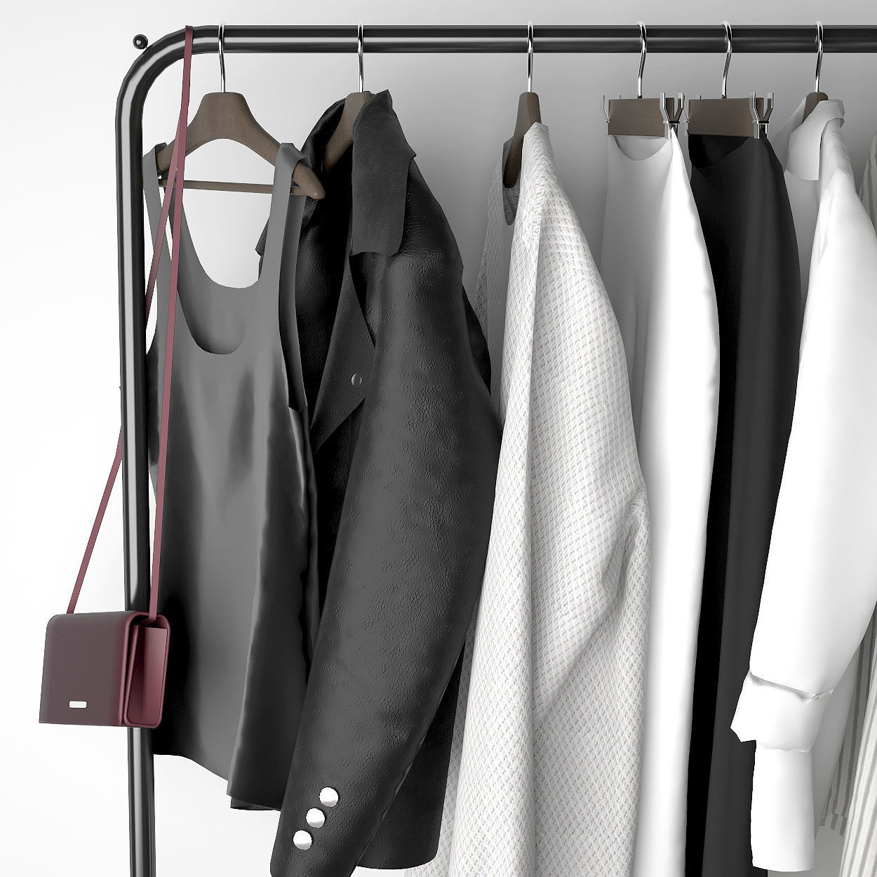 Set of clothes 3D model_1