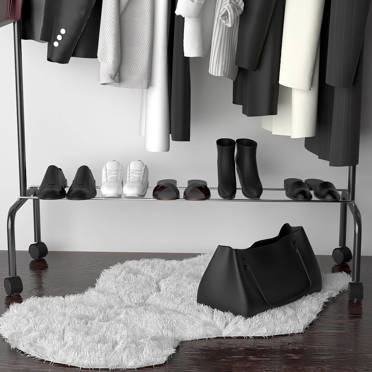 Set of clothes 3D model_3