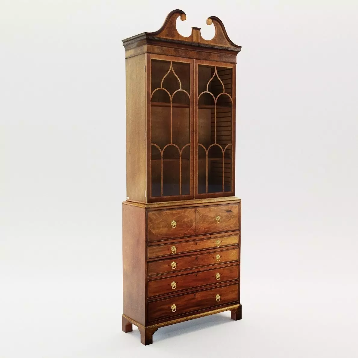 Georgian cabinet - England - 19th century 3D model