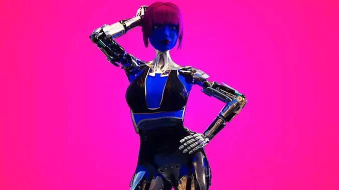 Robot Girl 3D model