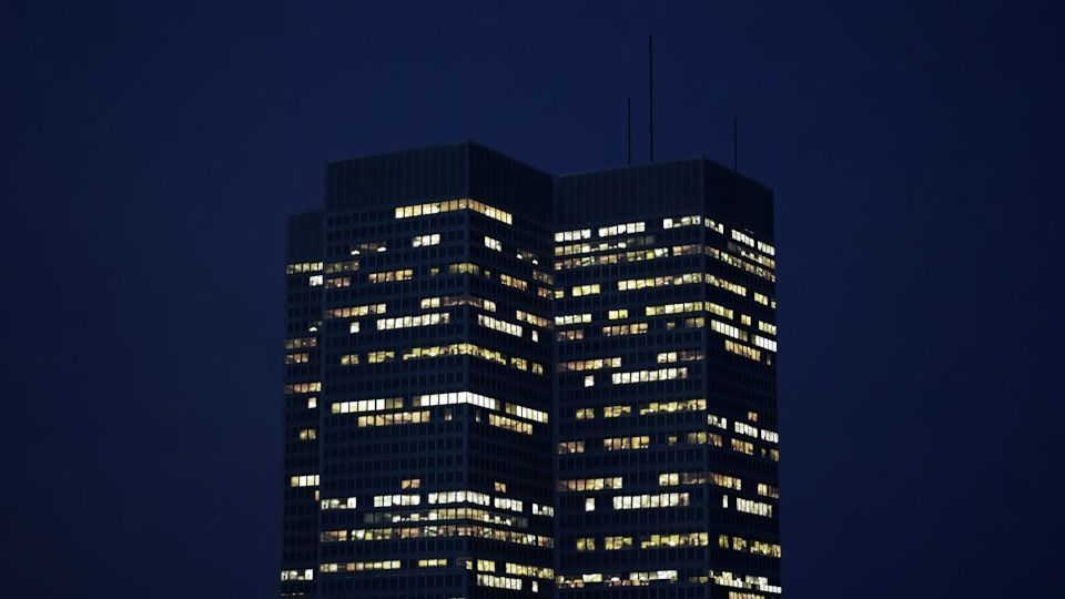 Low poly city with tall buildings Low-poly 3D model_67