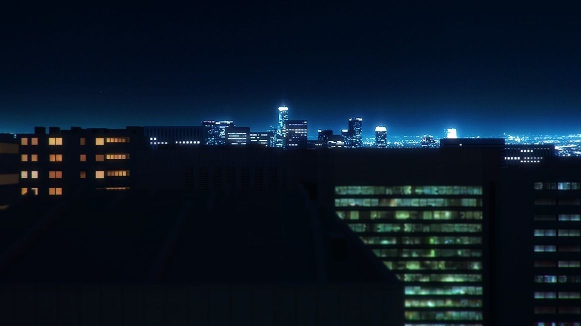 Low poly city with tall buildings Low-poly 3D model_36