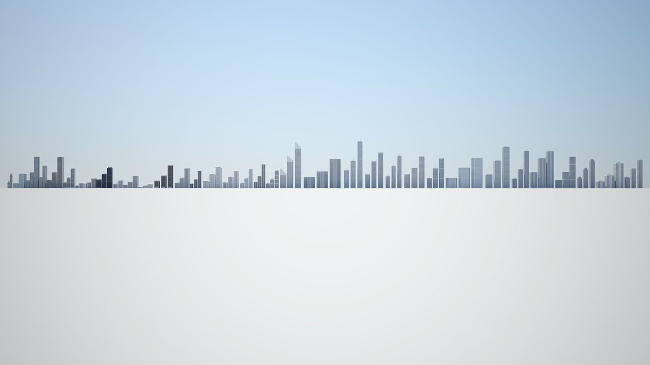 Low poly city with tall buildings Low-poly 3D model_40