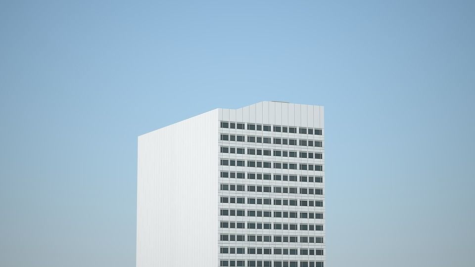Low poly city with tall buildings Low-poly 3D model_144