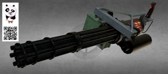 M134 Minigun 3D model