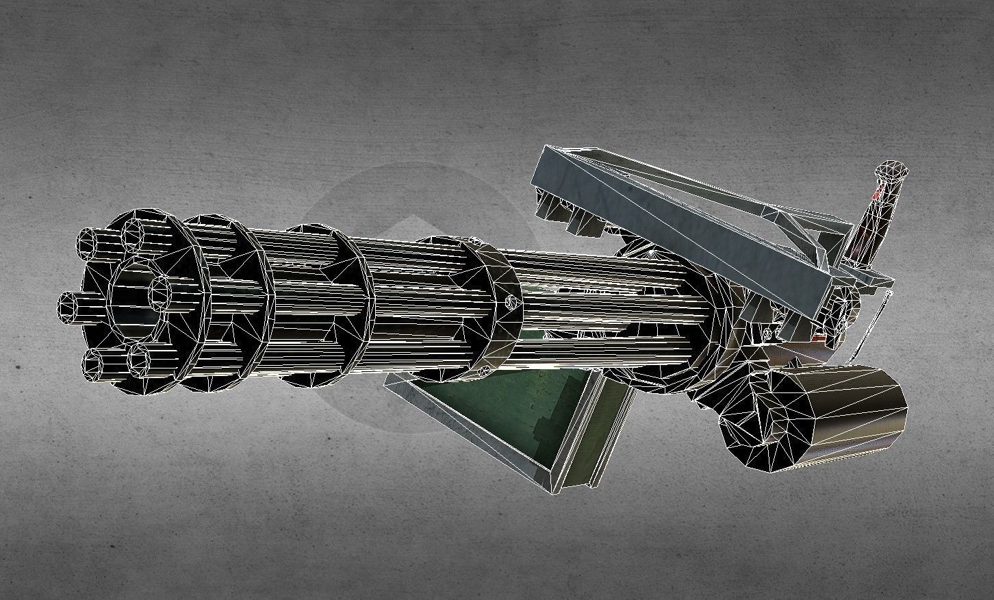 M134 Minigun 3D model_7