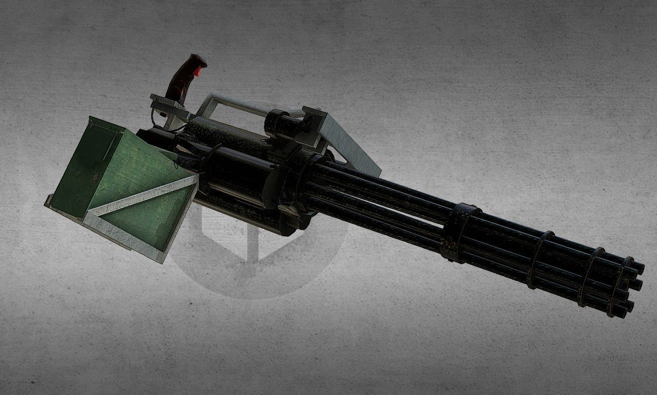 M134 Minigun 3D model_4