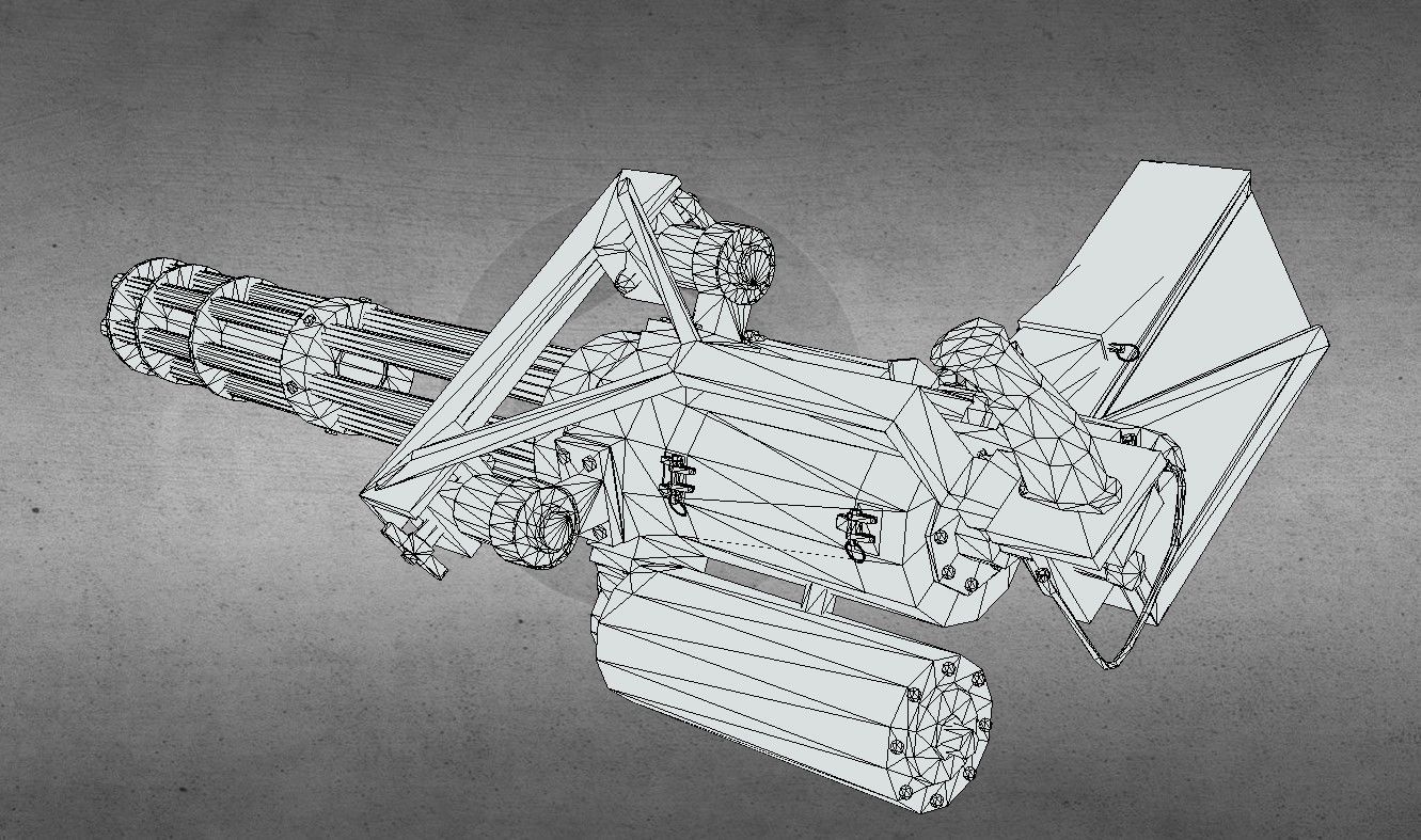 M134 Minigun 3D model_9