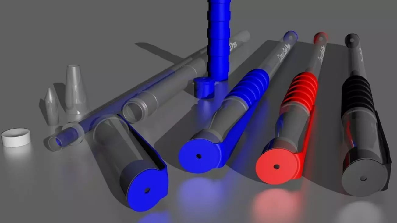 Pen Office  Low-poly 3D model_0