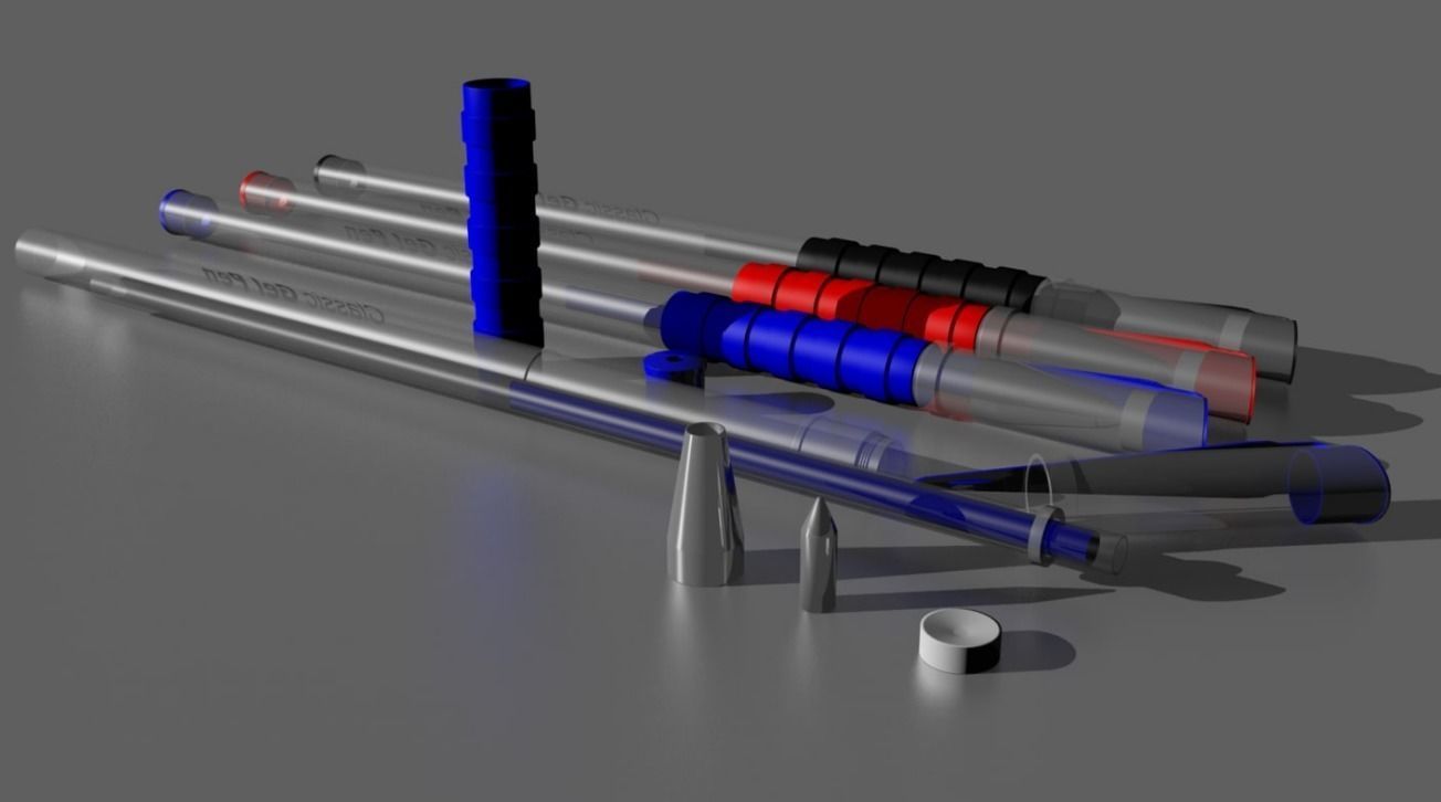 Pen Office  Low-poly 3D model_2