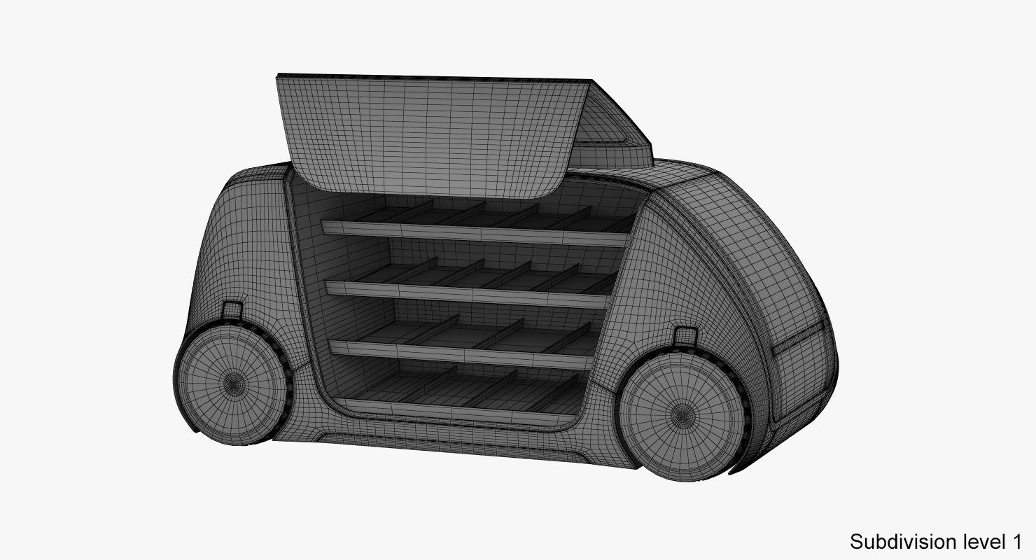 Robomart 3D model_15