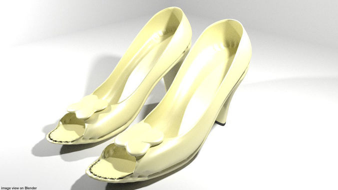 High-heeled Shoe - Type 1 3D model