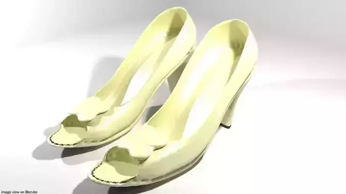 High-heeled Shoe - Type 1 3D model