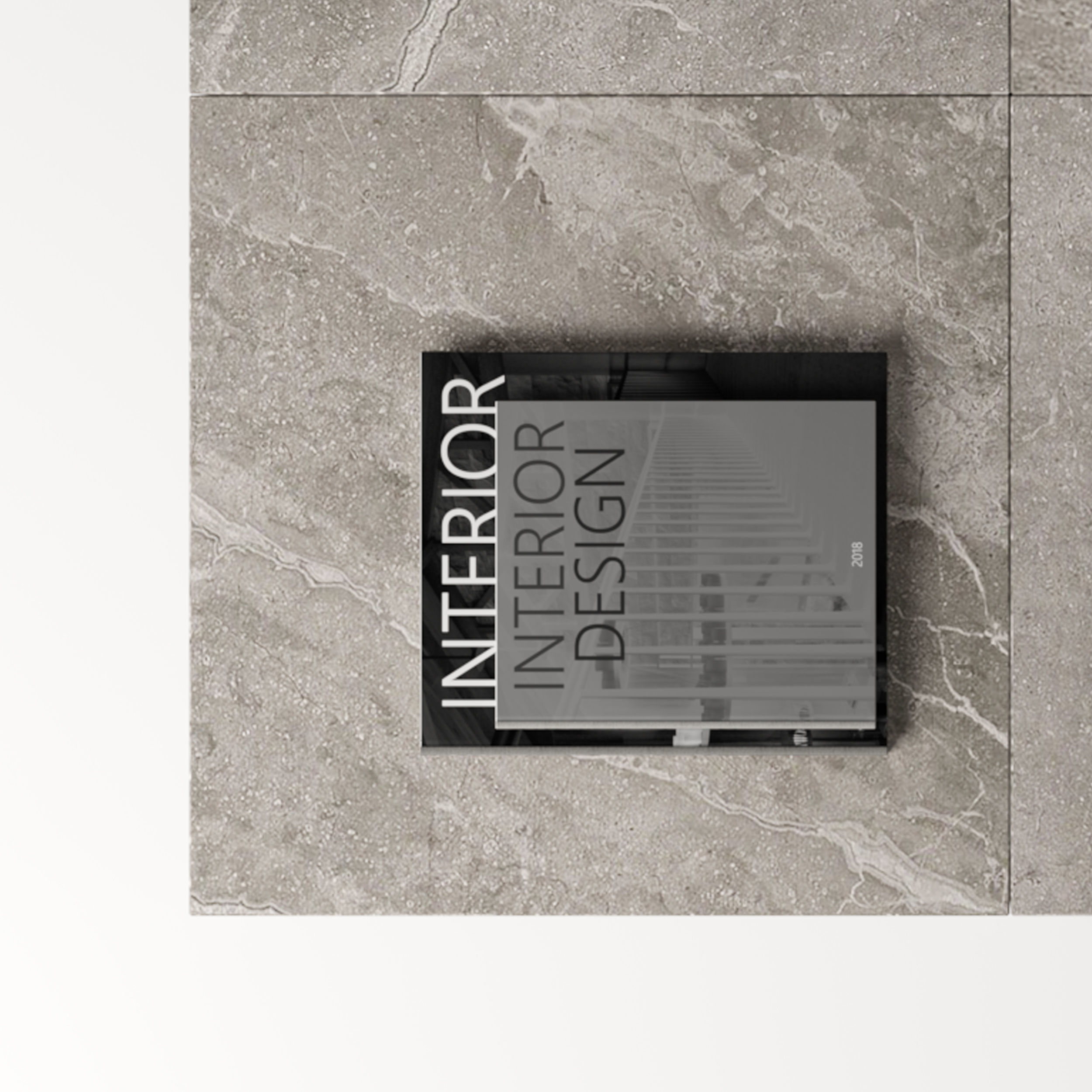 MARVEL STONE TOP RECTANGULAR COFFEE TABLE 3D model_6