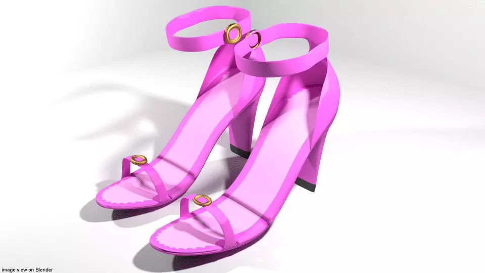 High-heeled Shoe - Type 2 3D model