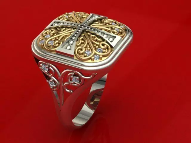 Patterned Ring 3D print model