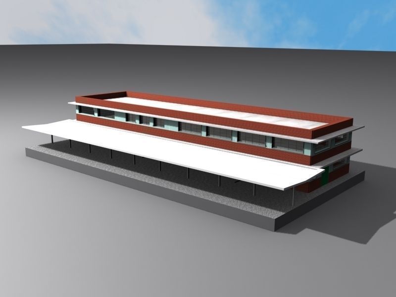 Charleston AMTrack Station 3D print model_3