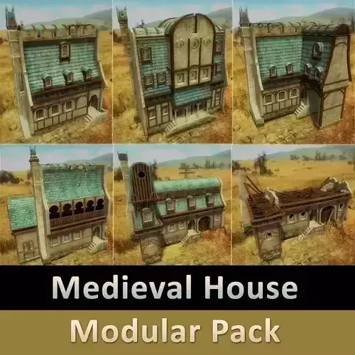 Medieval House Modular Pack
