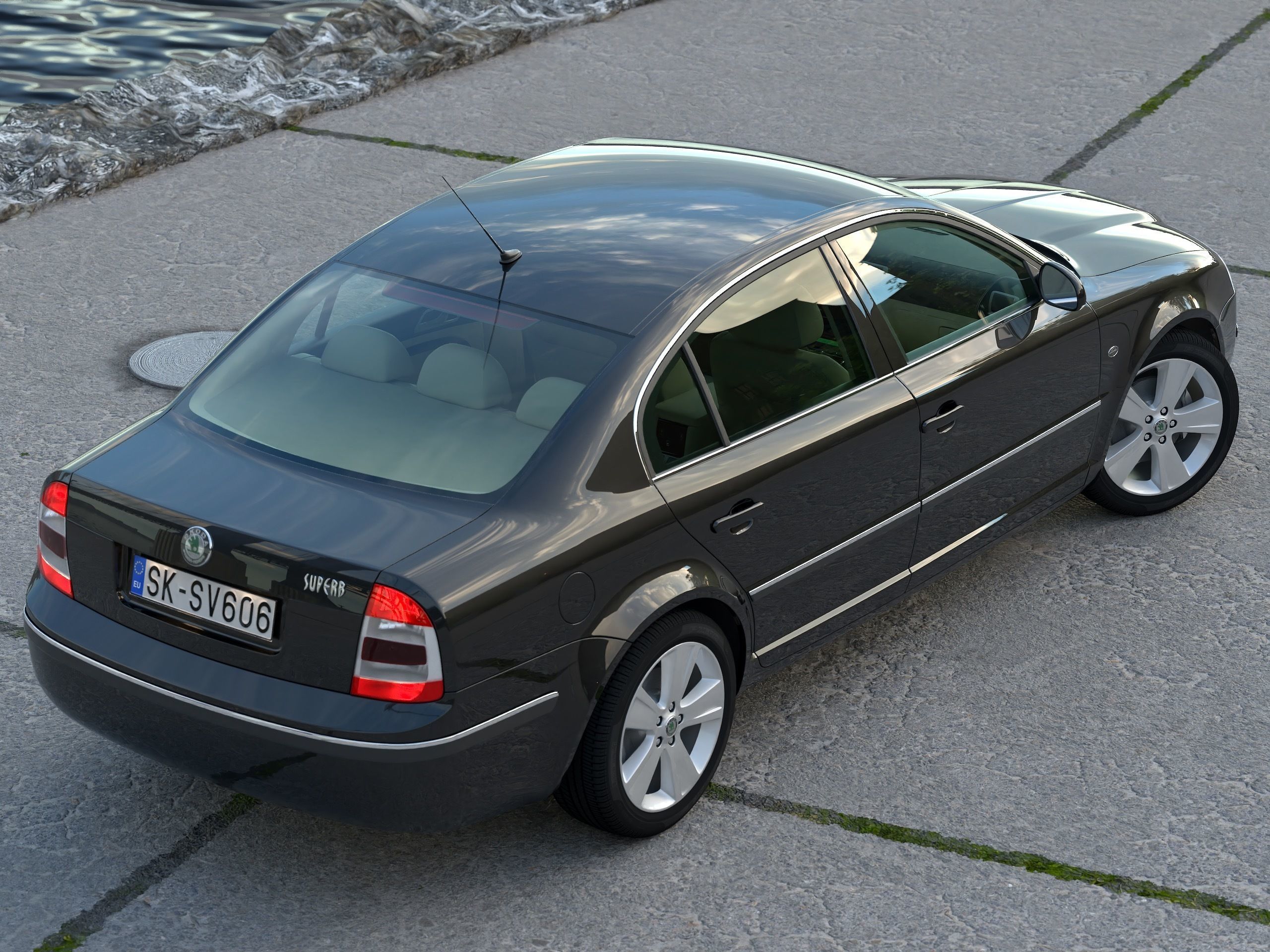 Skoda Superb 2006 3D model_1