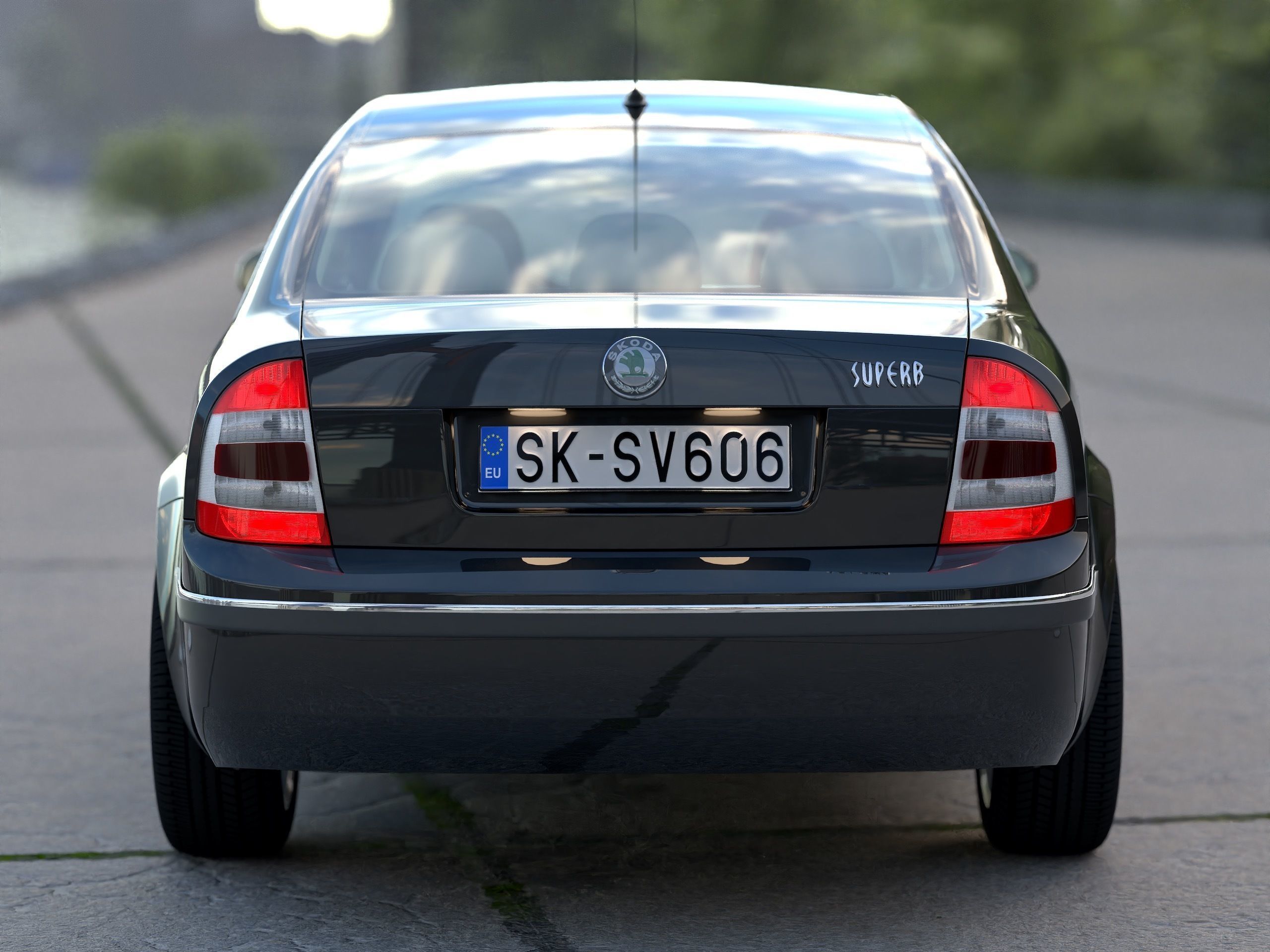 Skoda Superb 2006 3D model_4