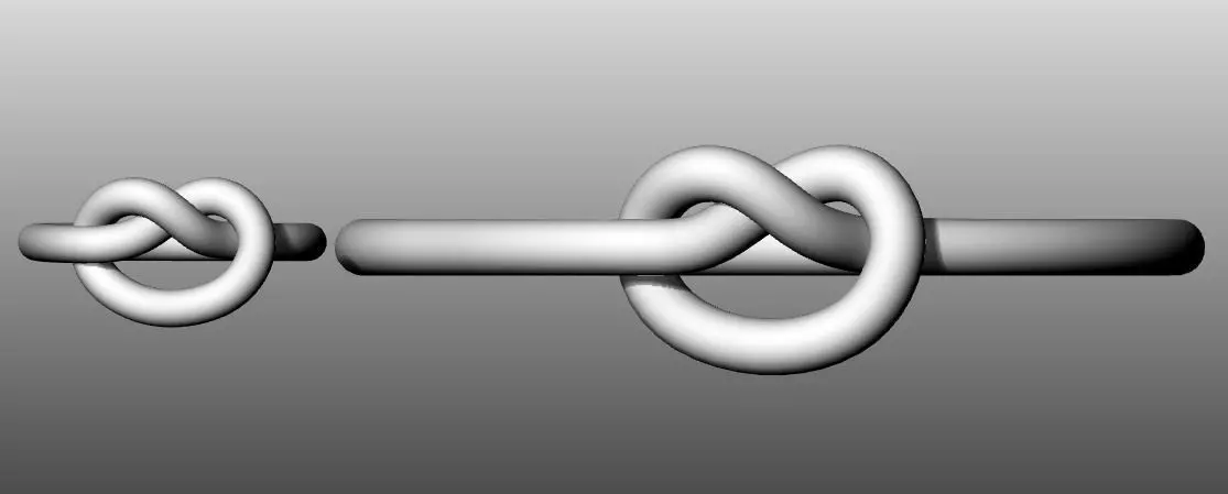 knot ring and bracelet 3D print model_0