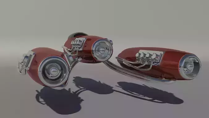 Star Wars inspired pod red