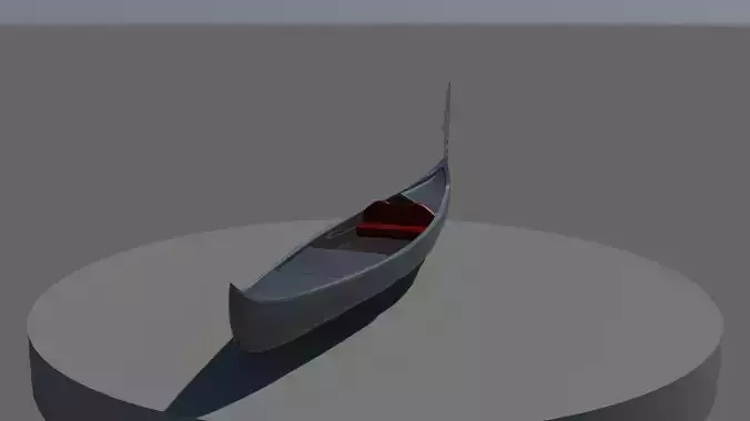 Gondole Venice Low-poly 3D model