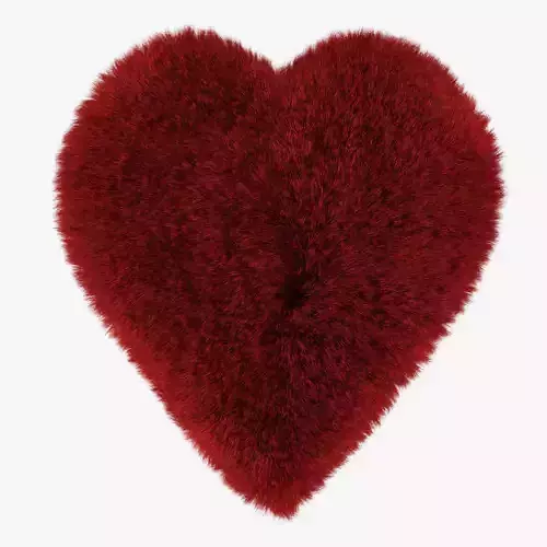 Red Heart rug 3D model